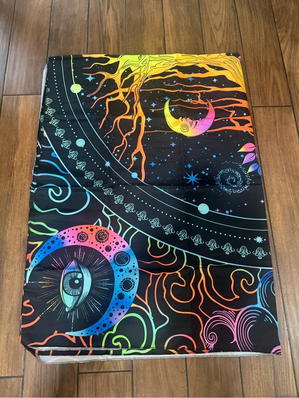Tapestry for Bedroom Aesthetic Black Light Tree of Life 59x82